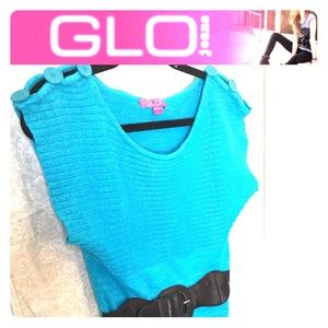 Girl’s Blue Sweater Dress